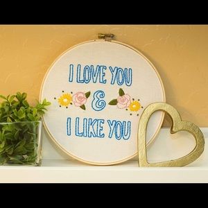 Beautiful hand-stitched art